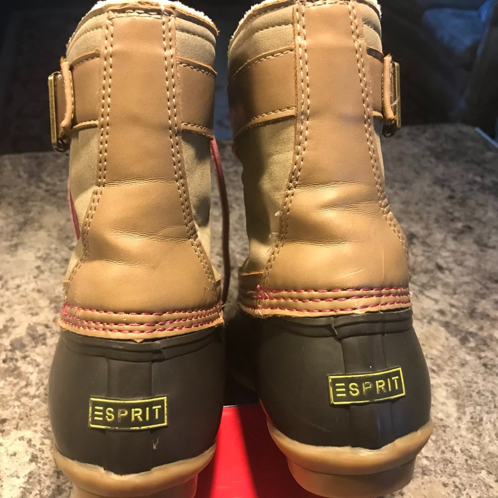 ESPIRIT GIRLS WINTER DUCK BOOTS SIZE 4 - Picture 2 of 9